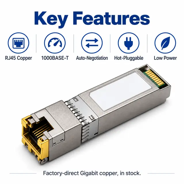 Factory-Direct 1000BASE-T SFP Copper RJ45 Gigabit 100m — Application view 5
