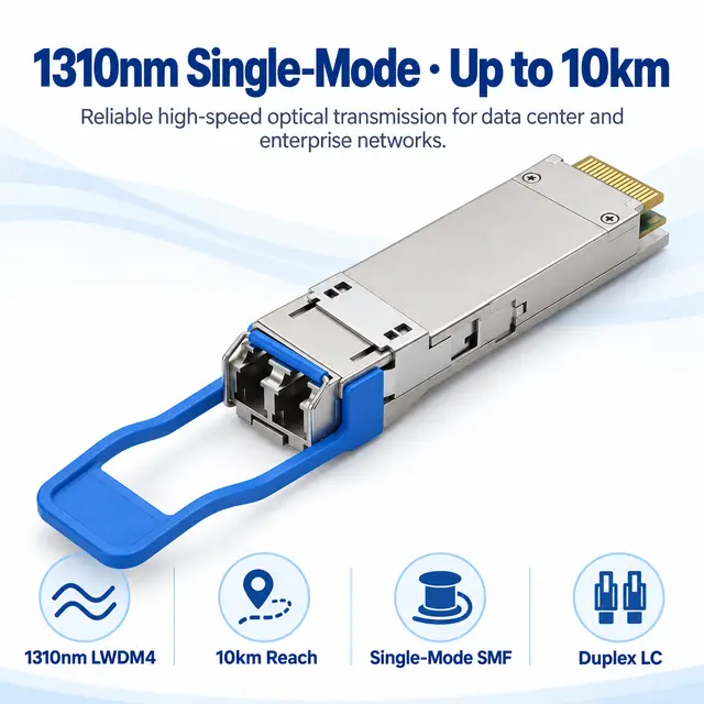 40G QSFP+ LR4 1310nm 10km Single-Mode Duplex LC Optical — Application view 4