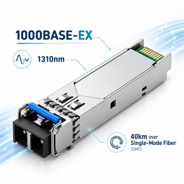 1000BASE-EX SFP 1.25G 1310nm 40km Duplex Single-Mode LC — Application view 4