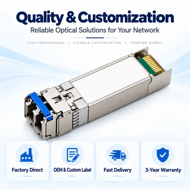 25G SFP28 SR 850nm 100m Multimode Duplex LC Transceiver — technical drawing 4: dimensions, structure and interfaces
