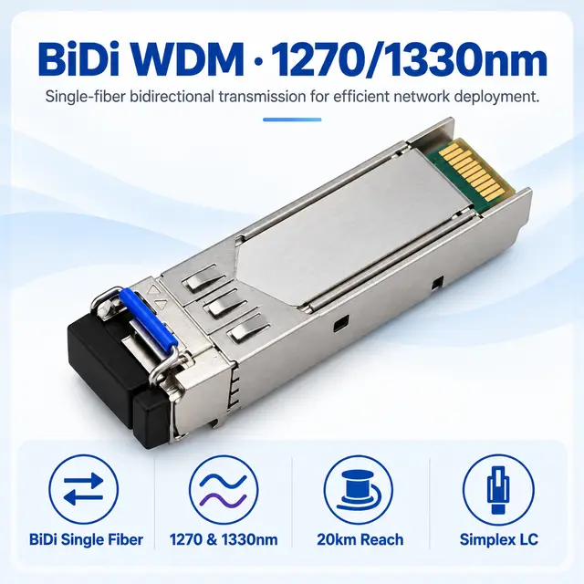 OEM 25G SFP28 WDM BiDi Single-Fiber 1270/1330nm 20km — Application view 4