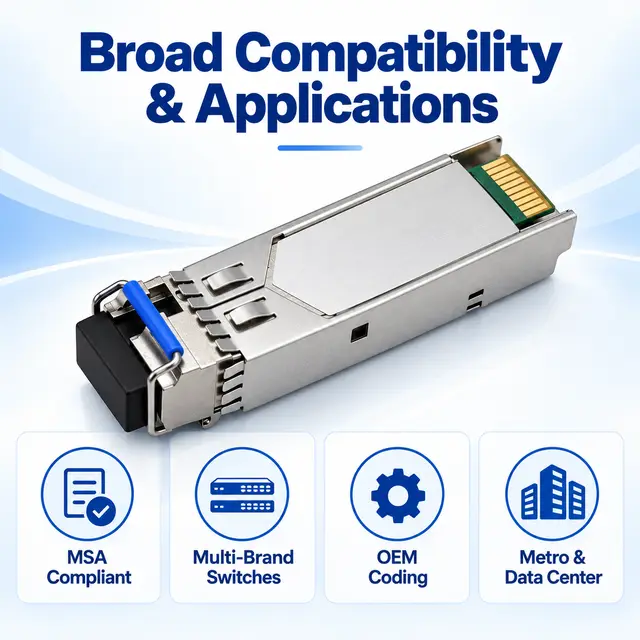 OEM 25G SFP28 WDM BiDi Single-Fiber 1270/1330nm 20km — Application view 6