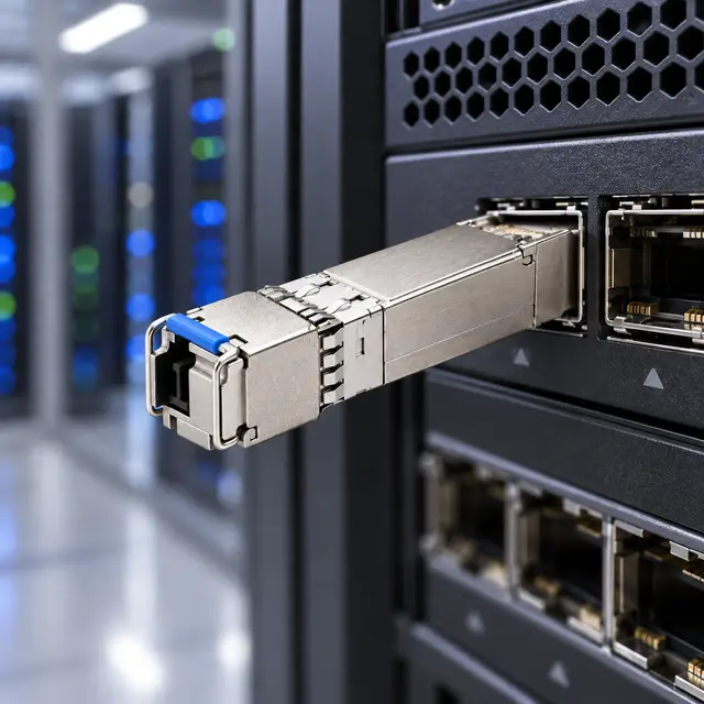 10G SFP+ BiDi BX80 80km 1490/1550nm Simplex LC DDM APD — In a host switch 2