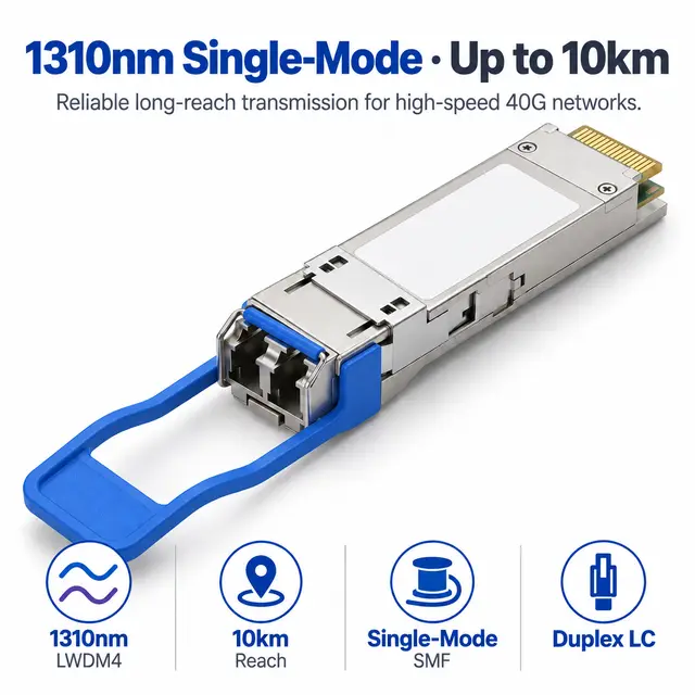 40G QSFP+ LR4 1310nm 10km Single-Mode Duplex LC - 1310 nm A — Application view 4