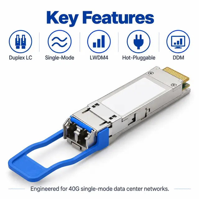 40G QSFP+ LR4 1310nm 10km Single-Mode Duplex LC - 1310 nm A — Application view 5