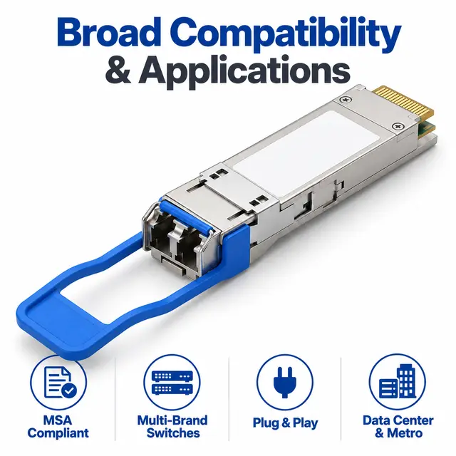 40G QSFP+ LR4 1310nm 10km Single-Mode Duplex LC - 1310 nm A — Application view 6