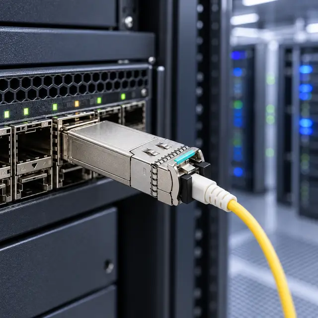 10G SFP+ BiDi BX80 80km - High-Performance Transceiver for WAN — In a host switch 2
