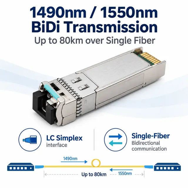 10G SFP+ BiDi BX80 80km - High-Performance Transceiver for WAN — Application view 4