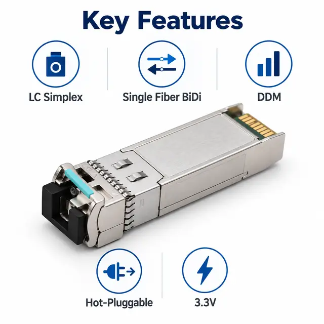10G SFP+ BiDi BX80 80km - High-Performance Transceiver for WAN — Application view 5