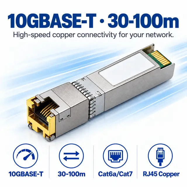 10G SFP+ Copper RJ45 10GBASE-T 30-100m Cat6a/Cat7 - t7 Hot-Swappable — Application view 4