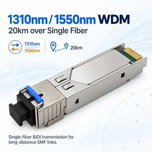 1.25G SFP BiDi Optical Module 20km 1310nm/1550nm SC — Application view 4