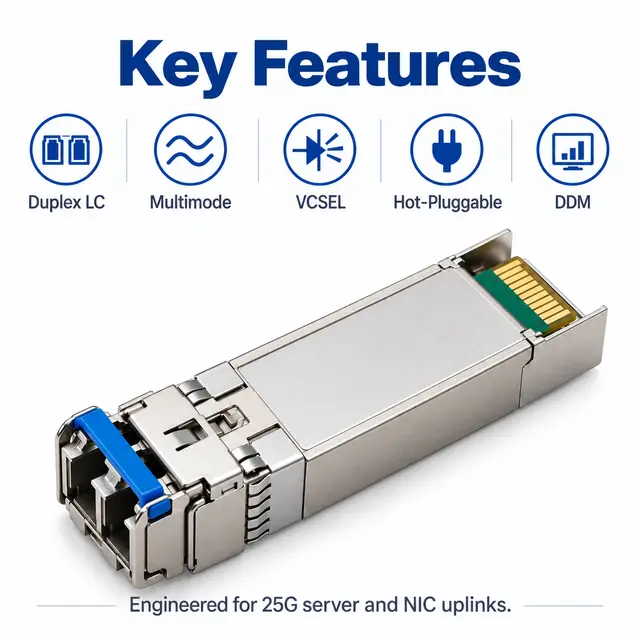 25G SFP28 SR 850nm 100m Multimode Duplex LC Transceiver — Application view 5