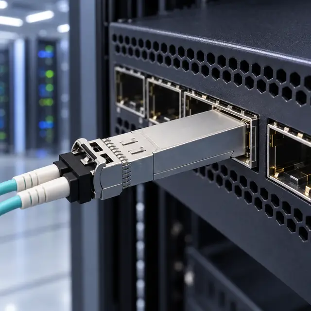 High-Speed Optical Transceiver Module — 25G SFP28 / 40G — In a host switch 2
