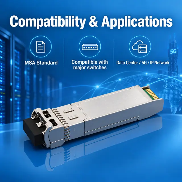 High-Speed Optical Transceiver Module — 25G SFP28 / 40G — Application view 6