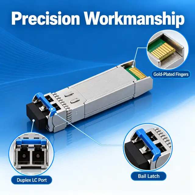 High-Speed Optical Transceiver Module — 25G SFP28 / 40G technical drawing 3: dimensions, structure and interfaces