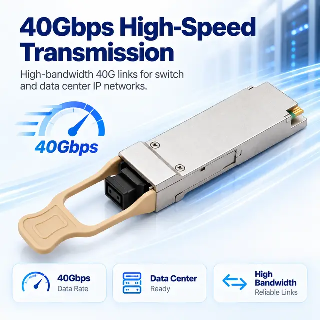 40G QSFP+ Optical Transceivers SR4 / LR4 / ER4 / ZR4 — Application view 3