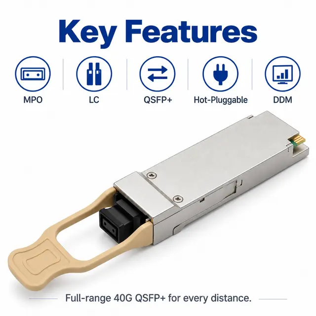40G QSFP+ Optical Transceivers SR4 / LR4 / ER4 / ZR4 — Application view 5