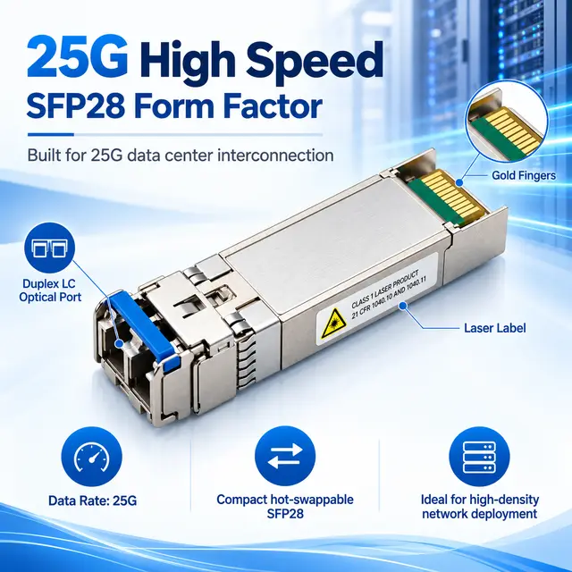 25G SFP28 Optical Transceiver Module — SR / LR / ER / BIDI — Application view 3