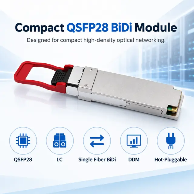 100G QSFP28 BiDi 1271/1331nm LC Single-Fiber Transceiver — Application view 5